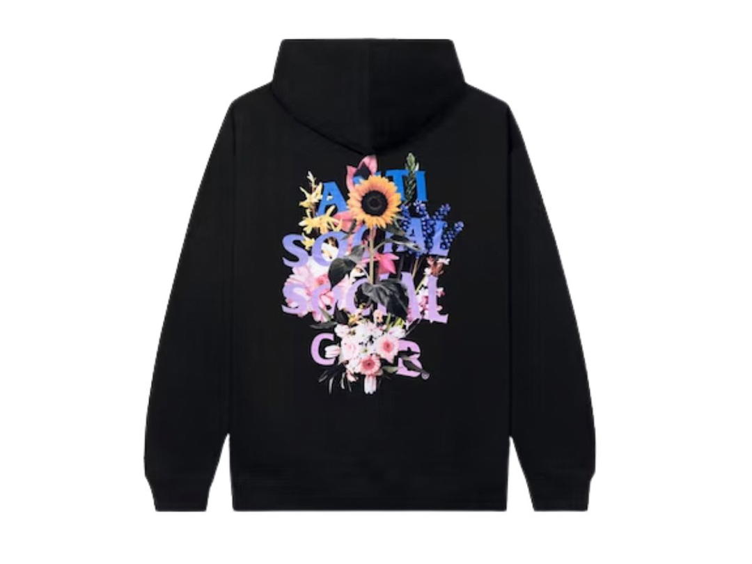 Anti Social Social Club Anti Social Social Club Bouquet For The Old Days Hoodie Black