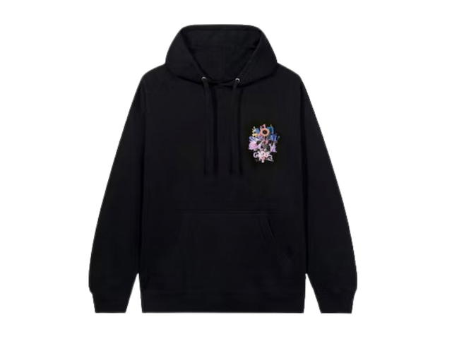 Anti Social Social Club Anti Social Social Club Bouquet For The Old Days Hoodie Black - view 2