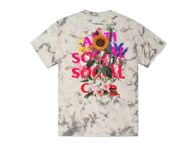 Anti Social Social Club Anti Social Social Club Bouquet For The Old Days T-shirt Black Tie Dye - view 1