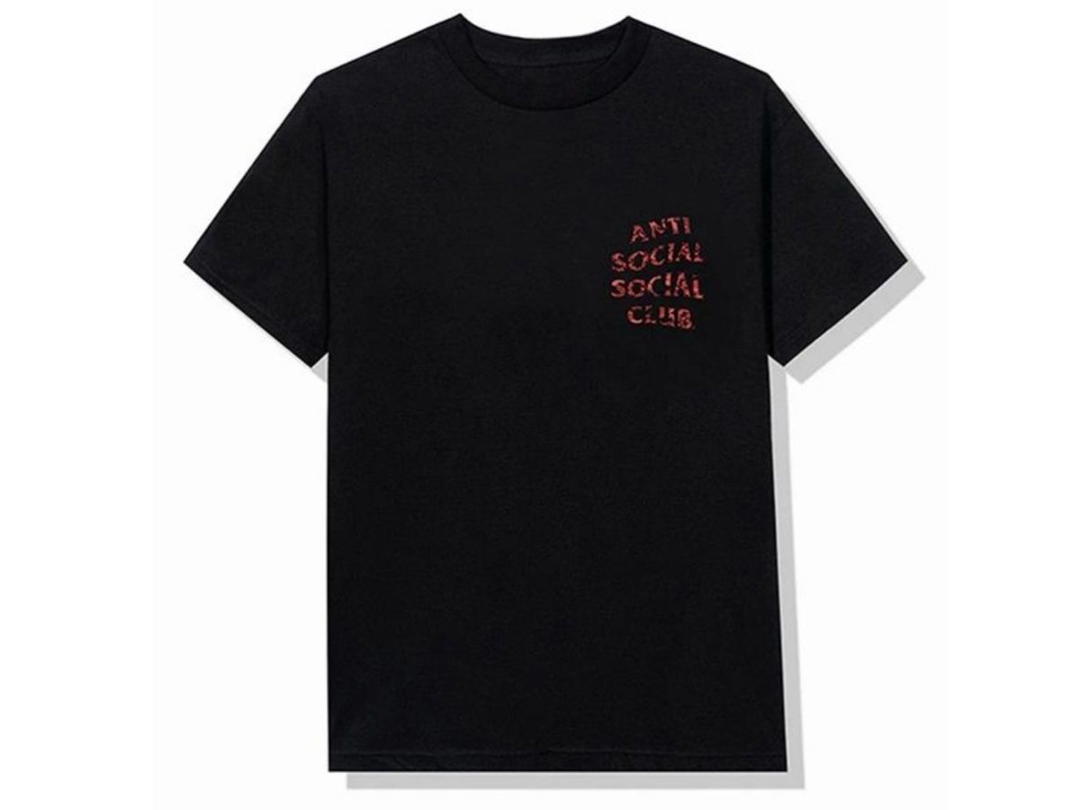 Anti Social Social Club Anti Social Social Club DS Member Exclusive Red Camo Wild Life Tee Black