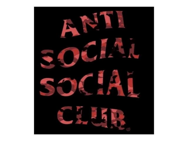 Anti Social Social Club Anti Social Social Club DS Member Exclusive Red Camo Wild Life Tee Black - view 3