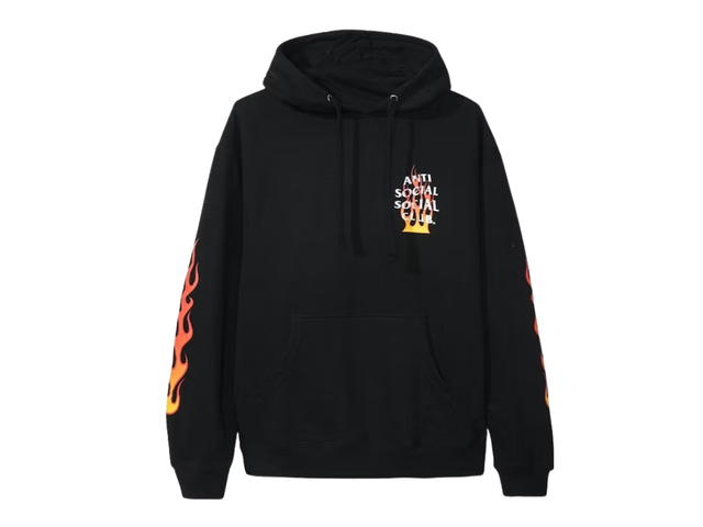 Anti Social Social Club Anti Social Social Club Firebird Hoodie Black (FW19) - view 2