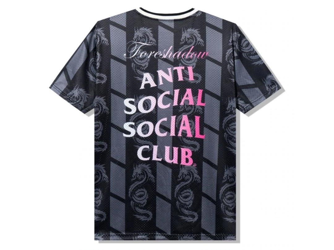 Anti Social Social Club Anti Social Social Club Foreshadow United Black Pink Jersey
