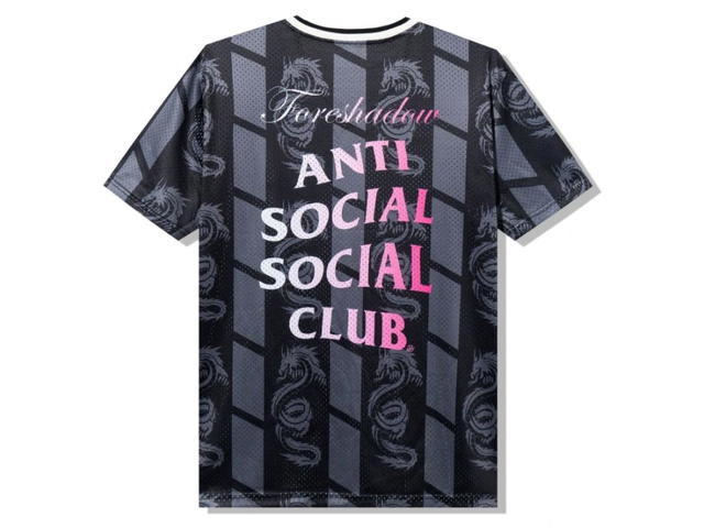 Anti Social Social Club Anti Social Social Club Foreshadow United Black Pink Jersey - view 1