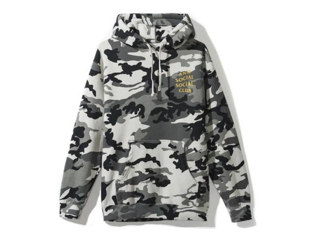 Anti Social Social Club Anti Social Social Club Gold Logo Siberia Snow Camo Hoodie - view 2