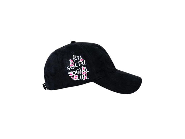 Anti Social Social Club Anti Social Social Club Kkotch Suede Cap Black (SS24) - view 2