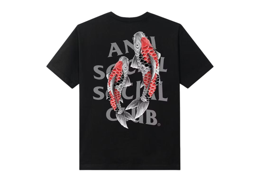 Anti Social Social Club Anti Social Social Club Koi Garden 3M Reflective Tee Black