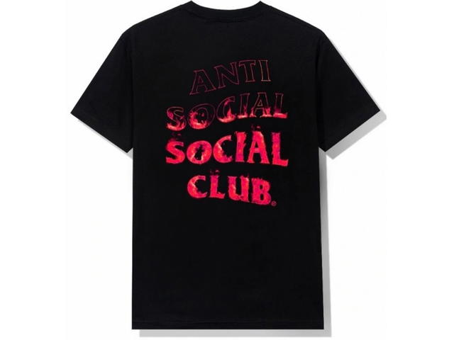 Anti Social Social Club Anti Social Social Club LAST DROP! New! ASSC Members Exclusive Pink Flame Black - view 1