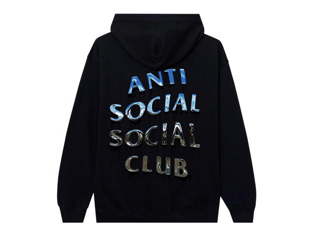 Anti Social Social Club Anti Social Social Club Mind Melt Zip Up Hoodie Black - view 1