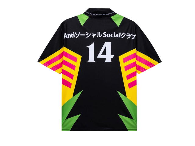 Anti Social Social Club Anti Social Social Club Own Goal Soccer Jersey Black - view 2
