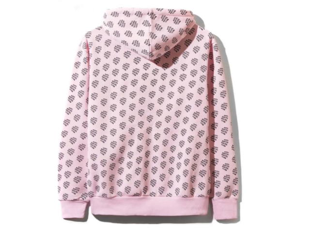 Anti Social Social Club Anti Social Social Club Pink All Over You Hoodie - view 2