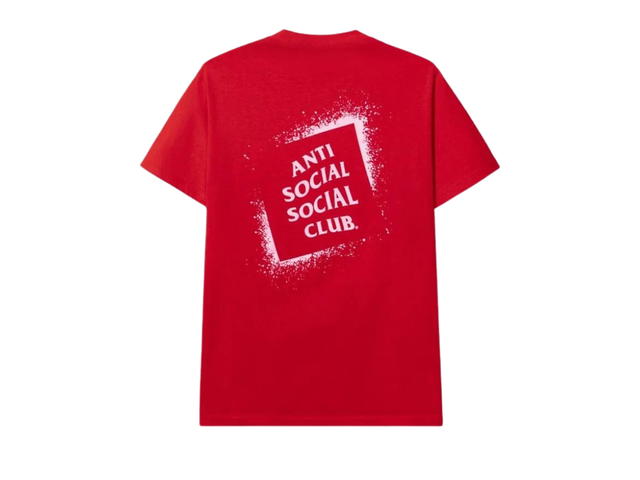 Anti Social Social Club Anti Social Social Club Pink Box Logo Toy Tee Red - view 2