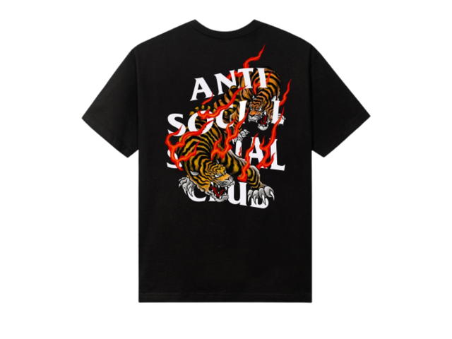Anti Social Social Club Anti Social Social Club Tiger Blood Tee Black - view 2