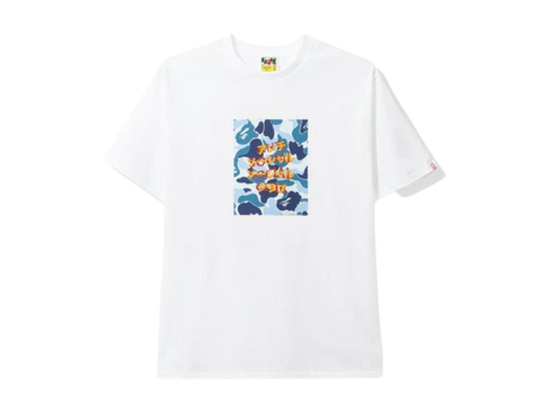 Anti Social Social Club Anti Social Social Club X BAPE ABC Camo Box Tee White/Blue