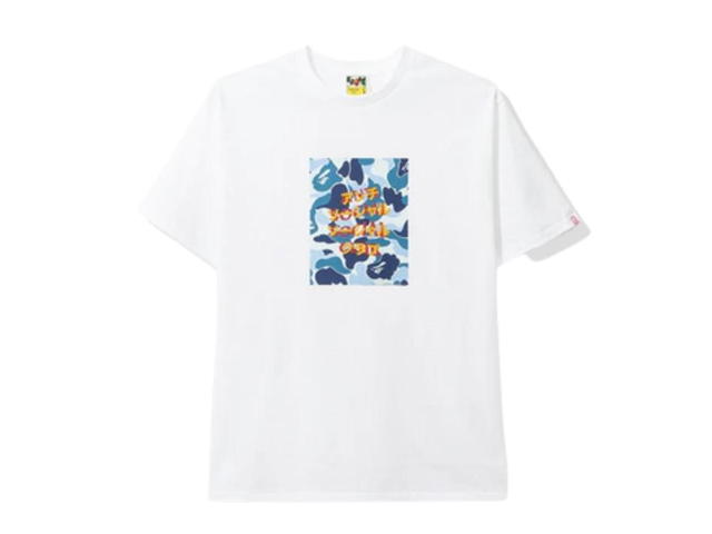 Anti Social Social Club Anti Social Social Club X BAPE ABC Camo Box Tee White/Blue - view 1