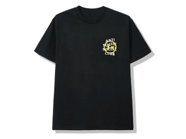 Anti Social Social Club Anti Social Social Club x Fragment Yellow Bolt Tee (FW19) Black - view 2