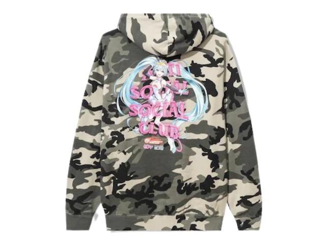 Anti Social Social Club Anti Social Social Club X Good Smile Racing Hatsune Miku Hoodie Camo - view 2