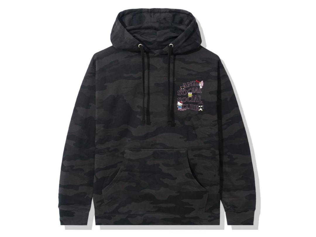 Anti Social Social Club Anti Social Social Club x Hello Kitty and Friends Hoodie Black Camo