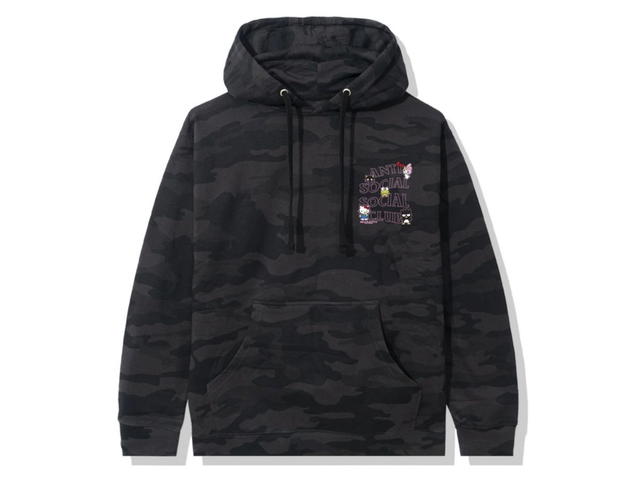 Anti Social Social Club Anti Social Social Club x Hello Kitty and Friends Hoodie Black Camo - view 1