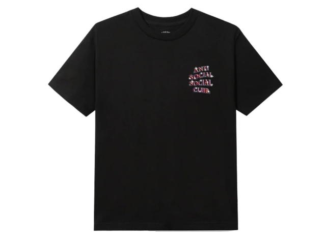 Anti Social Social Club Anti Social Social Club x Members Only DS Weekly Exclusive Red g2g Black Tee BAPE KITH KAWS - view 1