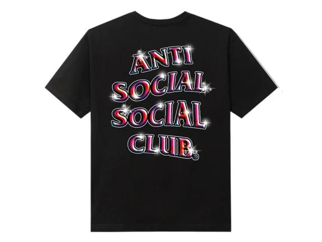 Anti Social Social Club Anti Social Social Club x Members Only DS Weekly Exclusive Red g2g Black Tee BAPE KITH KAWS - view 2