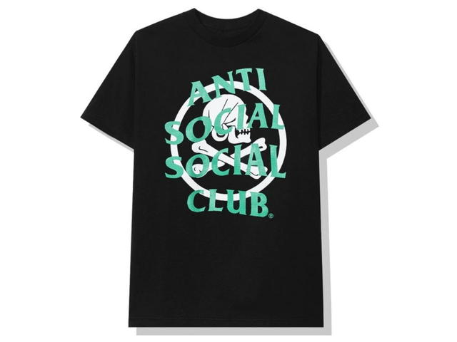 Anti Social Social Club Anti Social Social Club x Neighborhood Cambered T-Shirt Black - view 1