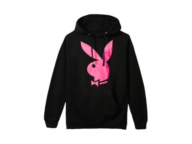 Anti Social Social Club Anti Social Social Club X Playboy Hoodie Black Pink - view 1