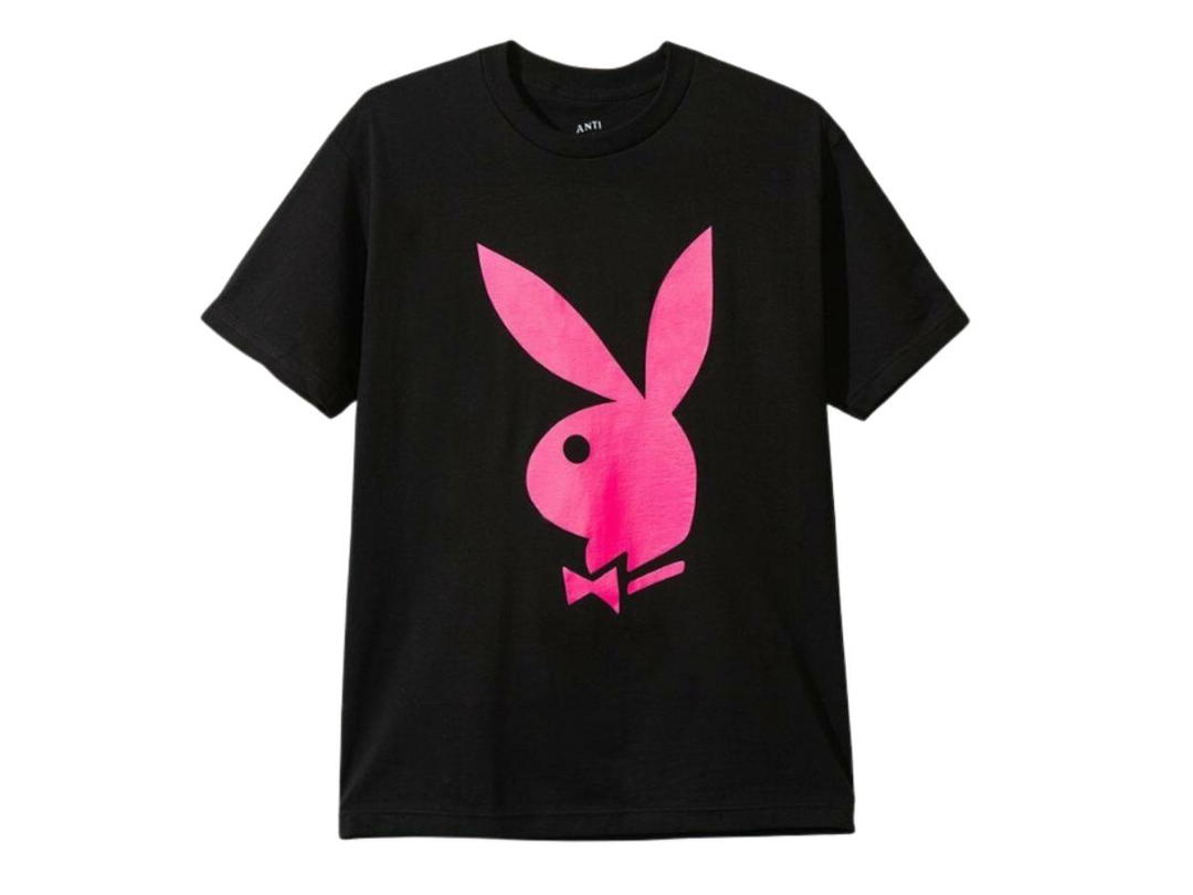 Anti Social Social Club Anti Social Social Club X Playboy Tee Black Pink