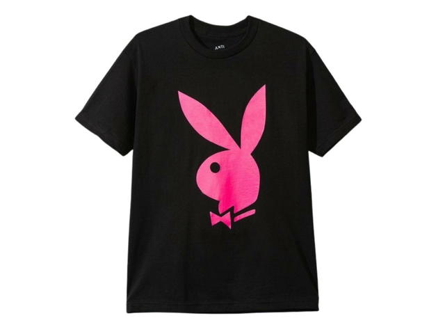 Anti Social Social Club Anti Social Social Club X Playboy Tee Black Pink - view 1