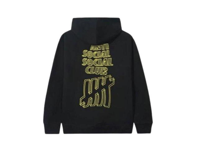 Anti Social Social Club Anti Social Social Club X Undefeated Hoodie Black - view 2