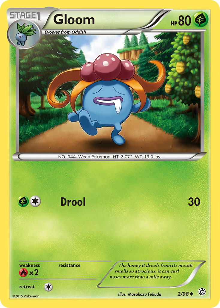 Pokemon Pokemon Gloom U [AOR 2/98] XY "Ancient Origins" [ReverseHolo] (EN)