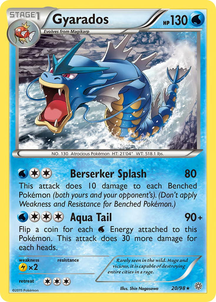 Pokemon Pokemon Gyarados R [AOR 20/98] XY "Ancient Origins" [ReverseHolo] (EN)