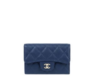 Buy Chanel Caviar Quilted Flap Card Holder Wallet Navy Blue at Sasom – Authentic and Ready to Ship