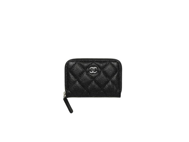 Chanel Chanel Classic Zipped Coin Purse Black - view 1