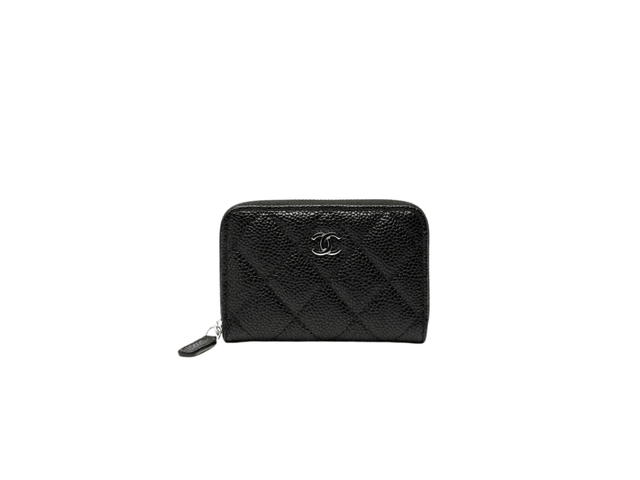 Chanel Chanel Classic Zipped Coin Purse Black - view 2