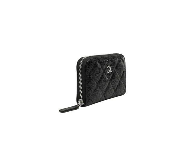 Chanel Chanel Classic Zipped Coin Purse Black - view 3