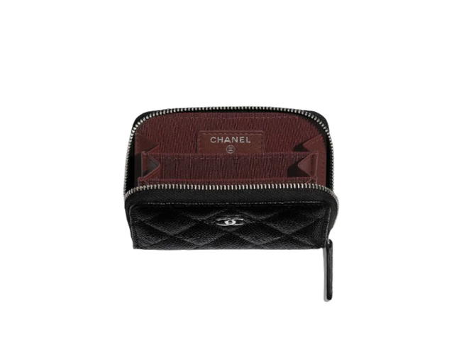 Chanel Chanel Classic Zipped Coin Purse Black - view 5