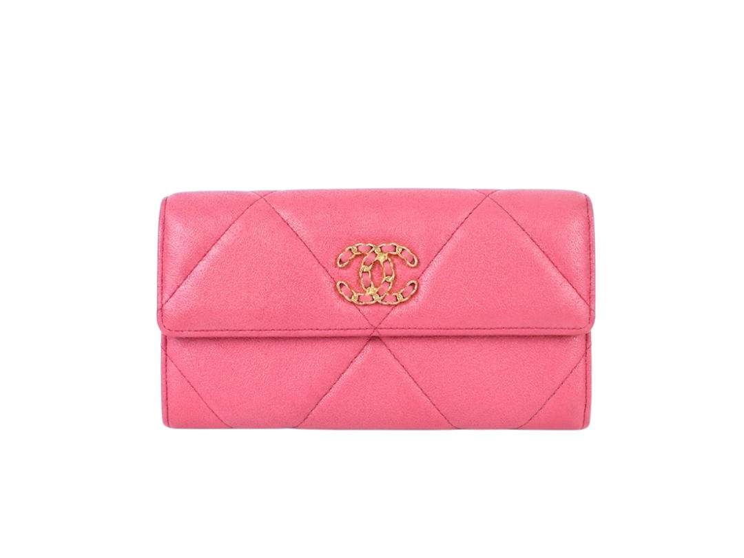 Chanel Chanel Long Flap Wallet Pink