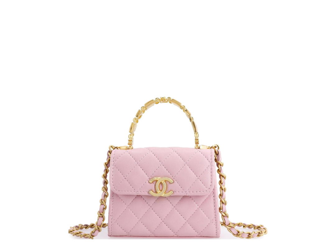 Chanel Chanel Portable One Shoulder Light Pink Red