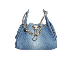 Buy Chanel 25 Small Handbag Blue at Sasom – Authentic and Ready to Ship