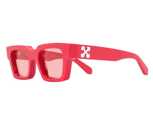 Off-White Arrows plaque square-frame sunglasses - view 2