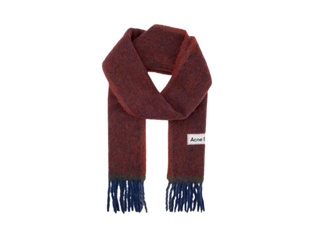 Acne Studios Acne Studios Gradient Pattern Brand Patch Scarf