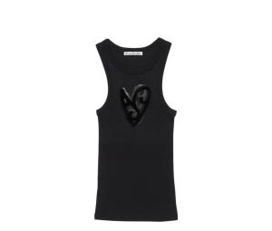 Buy Acne Studios Logo Tank Top Black at Sasom – Authentic and Ready to Ship