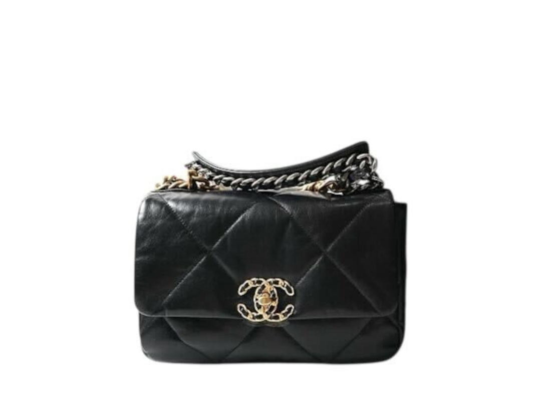 Chanel Chanel 19 Handbag Lambskin Black
