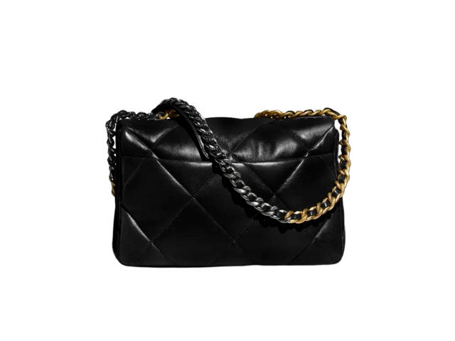 Chanel Chanel 19 Handbag Large Shiny Lambskin Black - view 2