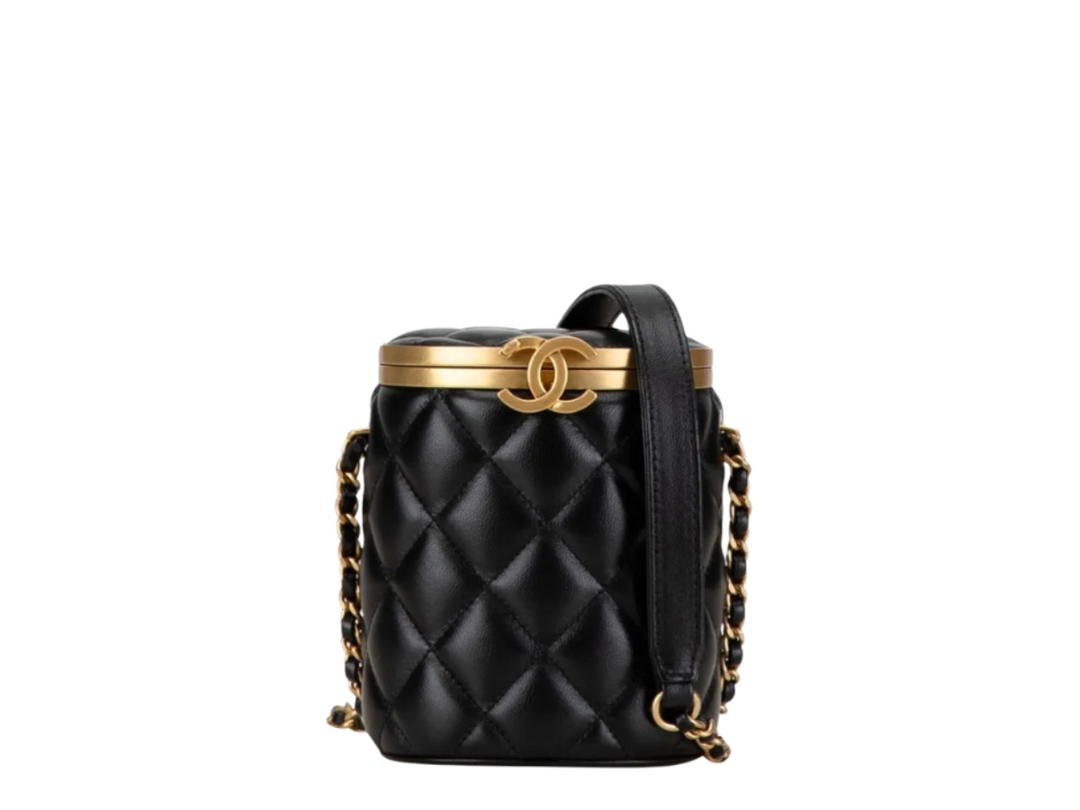 Chanel Chanel Crown Box Vanity Bag Black