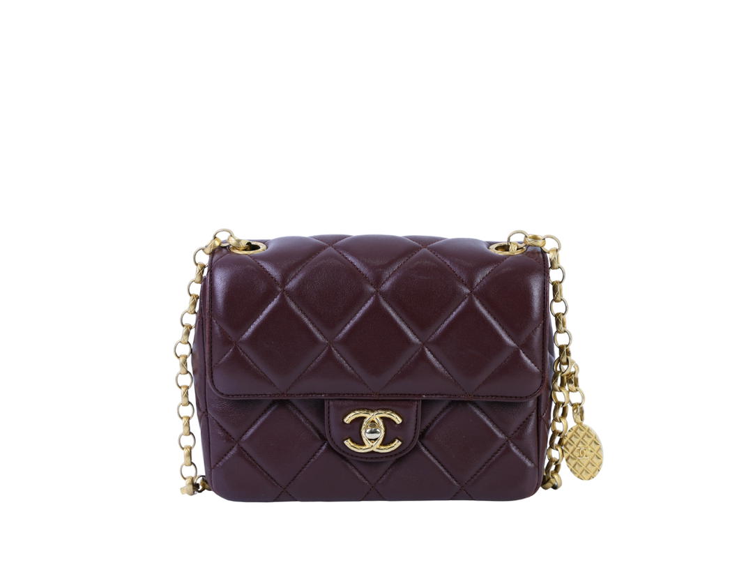 Chanel Chanel Mini Flap Bag Burgundy