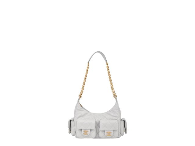 Chanel Chanel Hobo Cargo Small Bag Light Grey - view 1