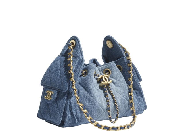 Chanel Chanel 25 Mini Handbag Blue - view 2