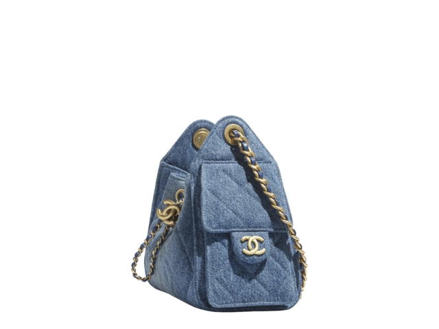 Chanel Chanel 25 Mini Handbag Blue - view 3